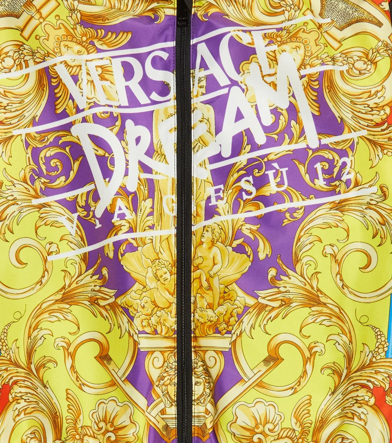 Куртка с принтом Versace Kids, мультиколор — фото 3