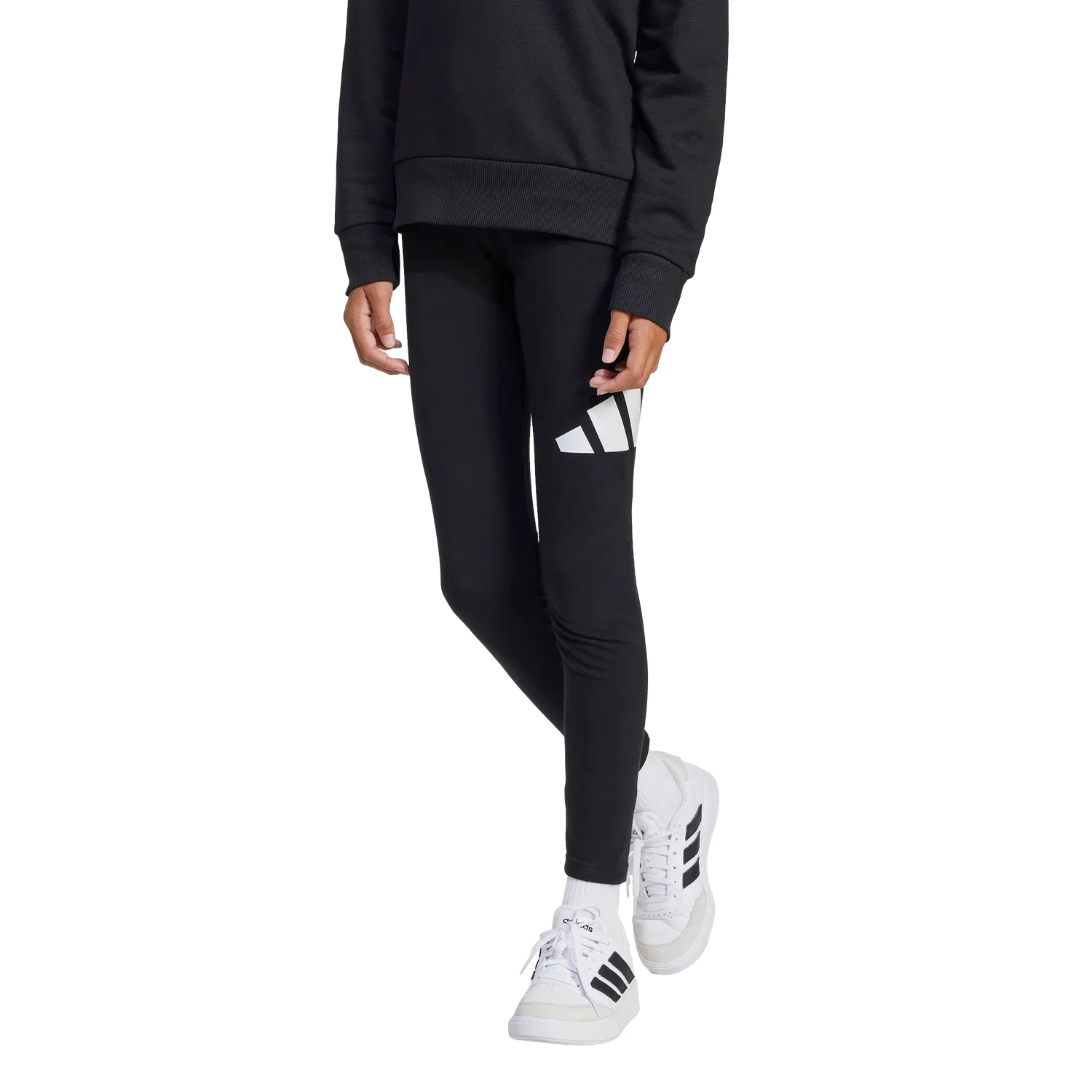 Детские спортивные леггинсы Adidas, черный — фото 2