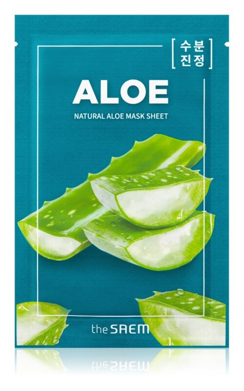 

Льняная маска с увлажняющим и успокаивающим эффектом The Saem Natural Mask Sheet Aloe