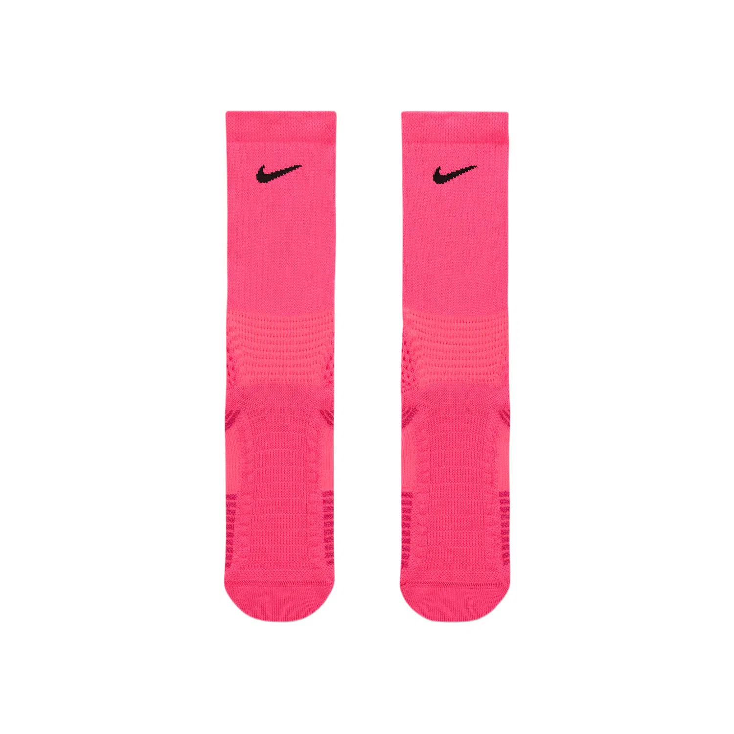 Носки спортивные с компрессией Nike Elite 2.0 Cushioned, Bright Pink/Fireberry/Pink Ice Cream/Black