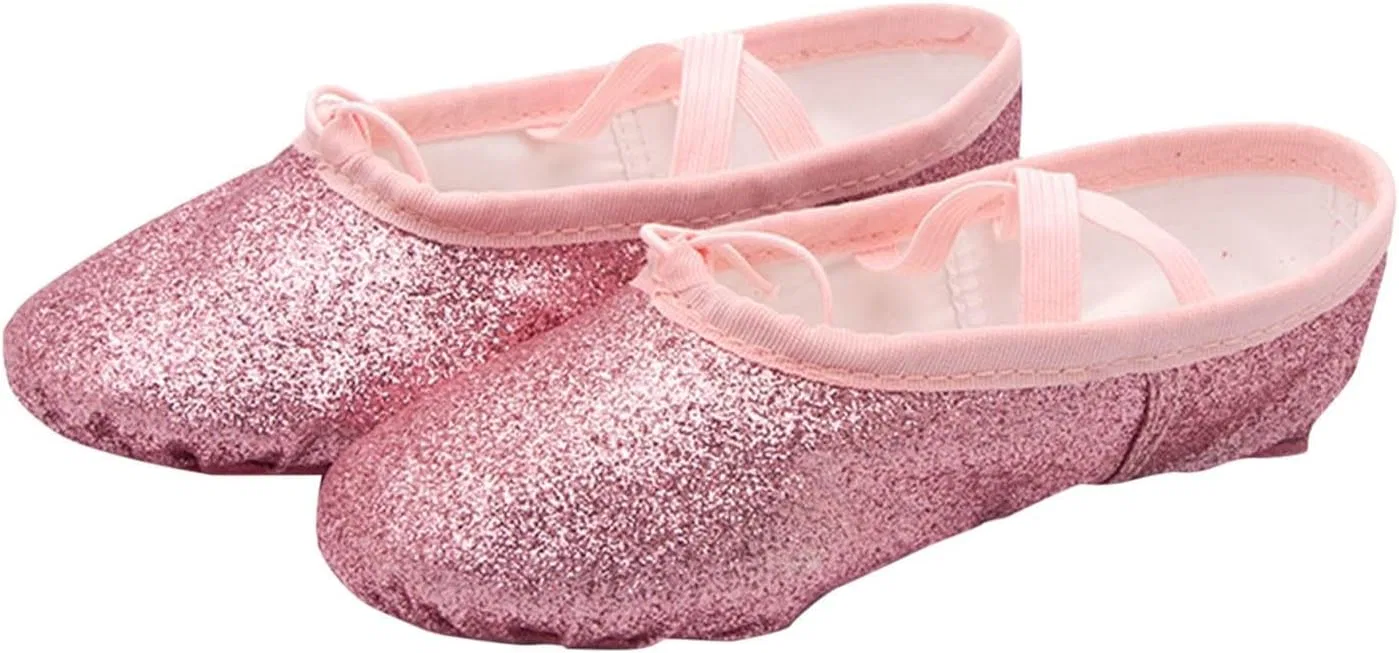 Детские балетки для девочек из мягкого холста, Pink