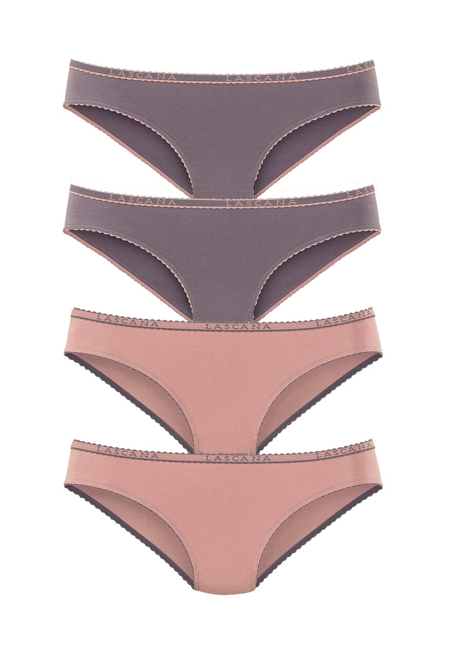 

Трусики LASCANA, цвет Grey/Dusky pink