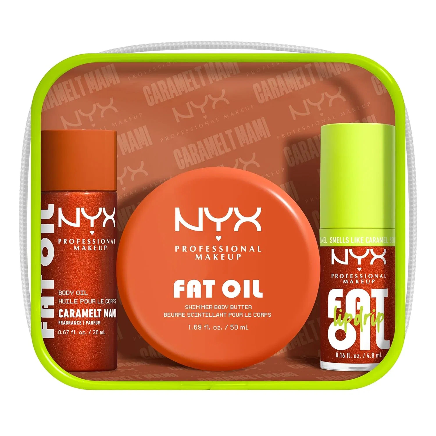 Лосьон для тела и губ NYX Professional Makeup Fat Oil Lip & Body Kit, 74.8 мл