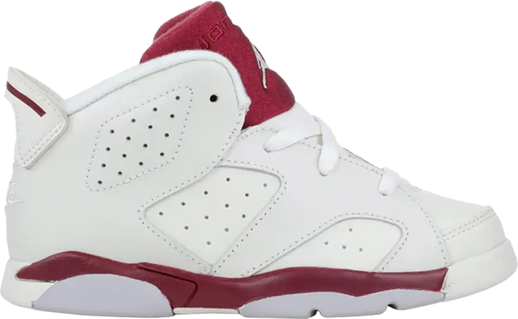 

Кроссовки Air Jordan 6 Retro BT Maroon, белый