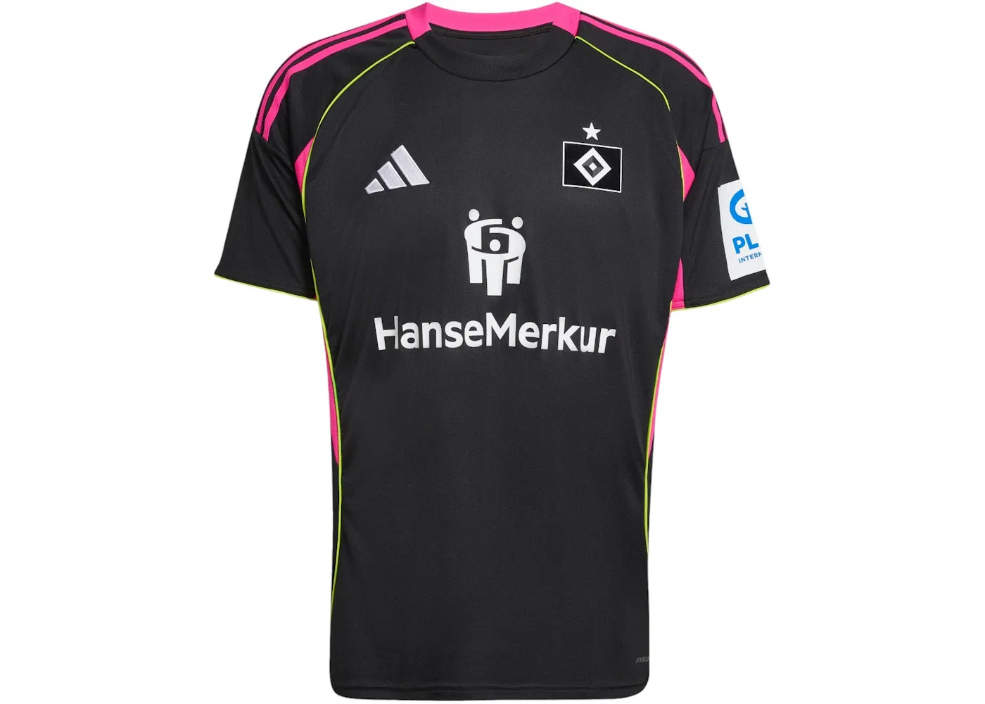 Мужская футбольная футболка с коротким рукавом Adidas, Black Team Semi Sol Yellow