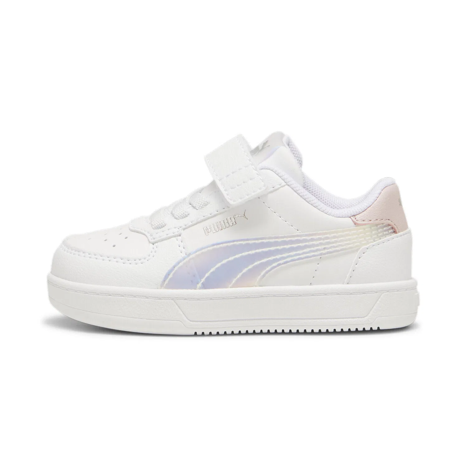 Детские кроссовки для девочек с голографическим принтом Caven 2.0 Holo Puma, Weiss Rosa — фото 3