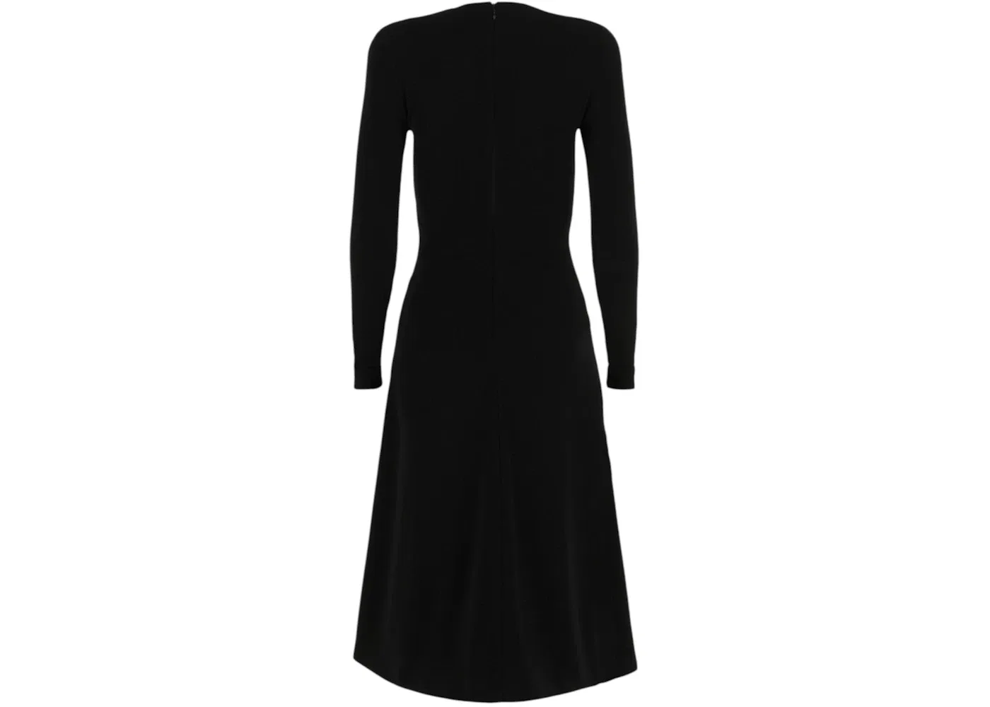 Женское платье миди с круглым вырезом A-Line Balenciaga, черный — фото 2
