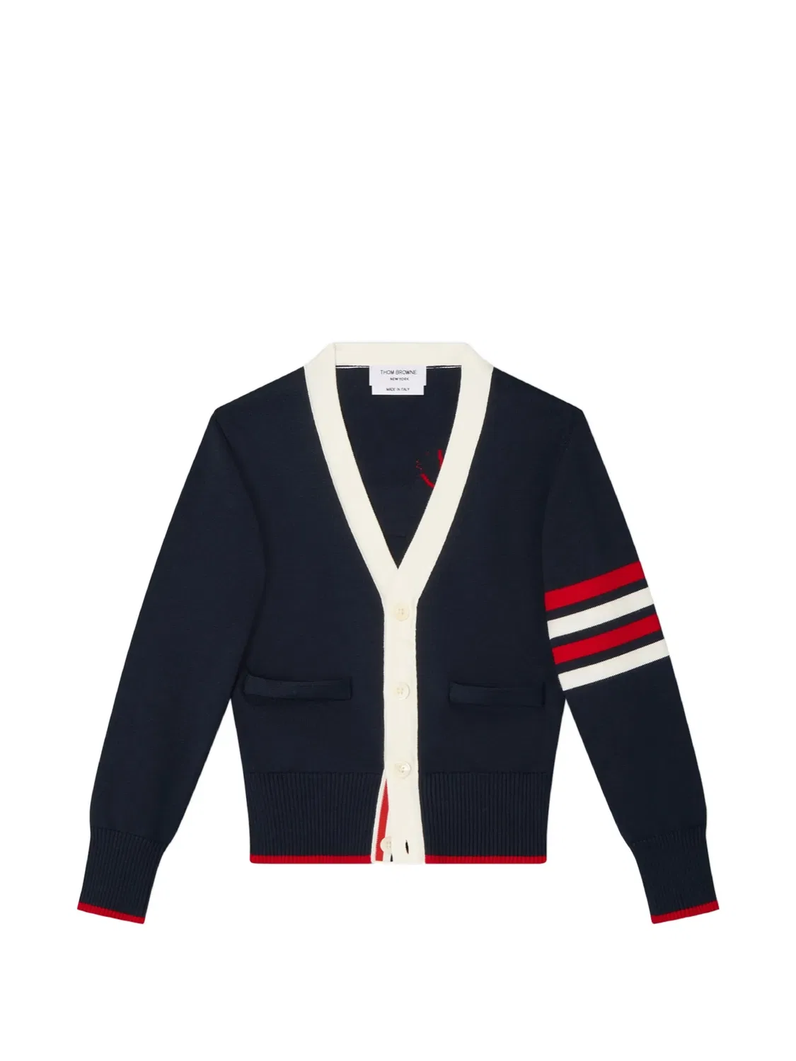 Thom Browne Кардиган Hector Intarsia синий