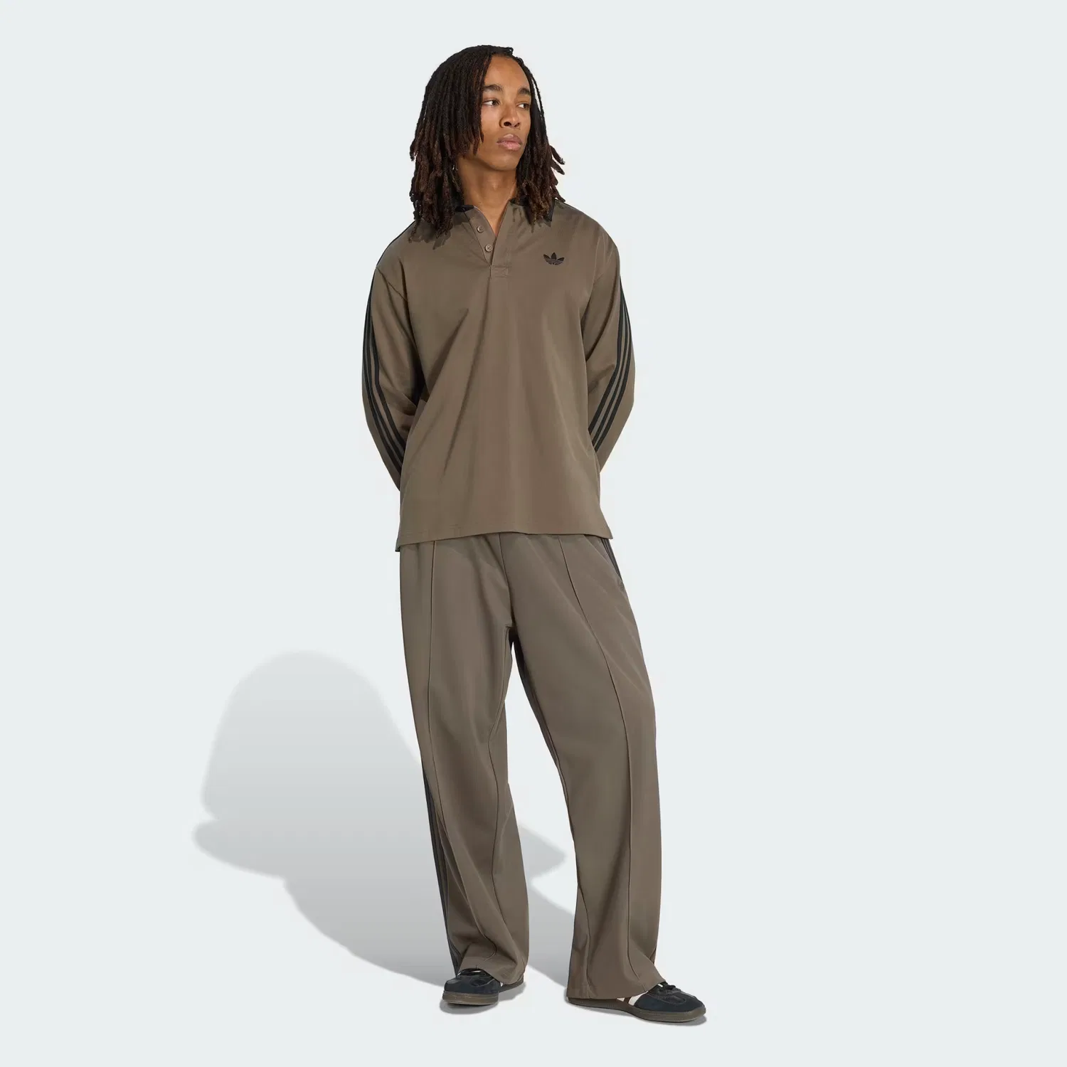 Мужские спортивные штаны оверсайз с кулиской Adidas Originals, Branch — фото 4