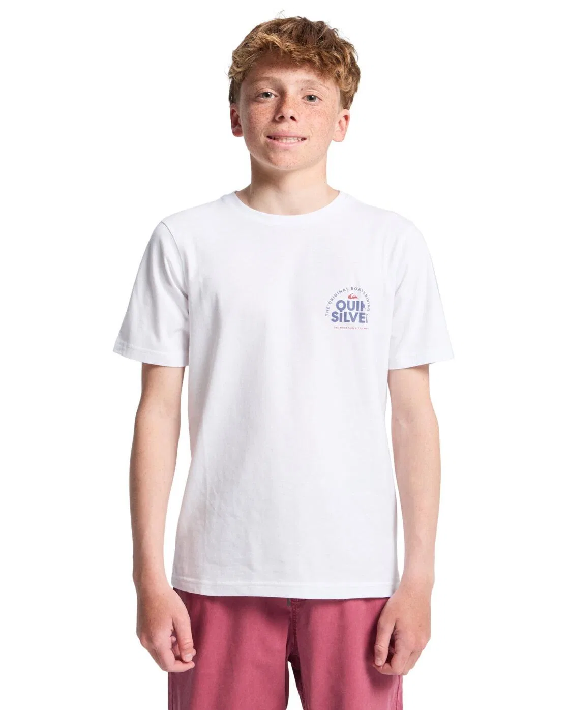 Детская футболка с принтом Fundamental Ride Quiksilver, Weiss