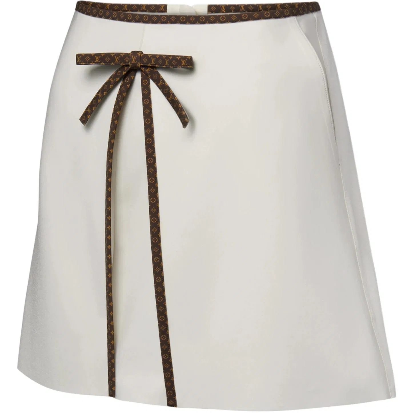 Женская юбка-трапеция Casual Short Skirts A Line Skirt LOUIS VUITTON, White — фото 4