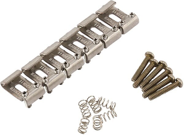 

099-7203-000 Комплект бриджа для гитары Fender Road Worn Nickel Strat 099-7203-000 Fender Road Worn Nickel Strat Guitar Bridge Section Kit