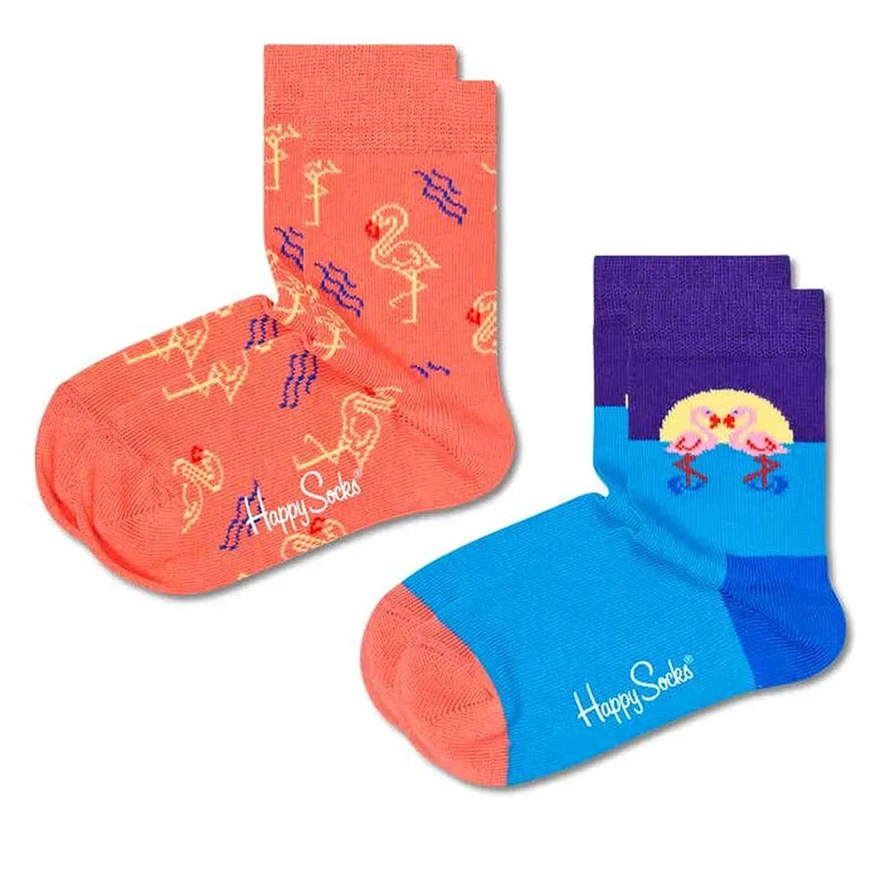 Носки Flamingo 2 пары Happy Socks, оранжевый