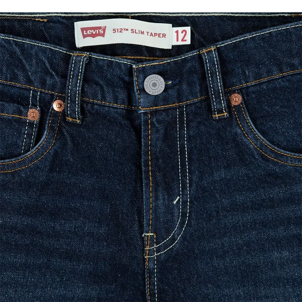 Детские джинсы для мальчиков с зауженным кроем Levi's 512, Blue — фото 3