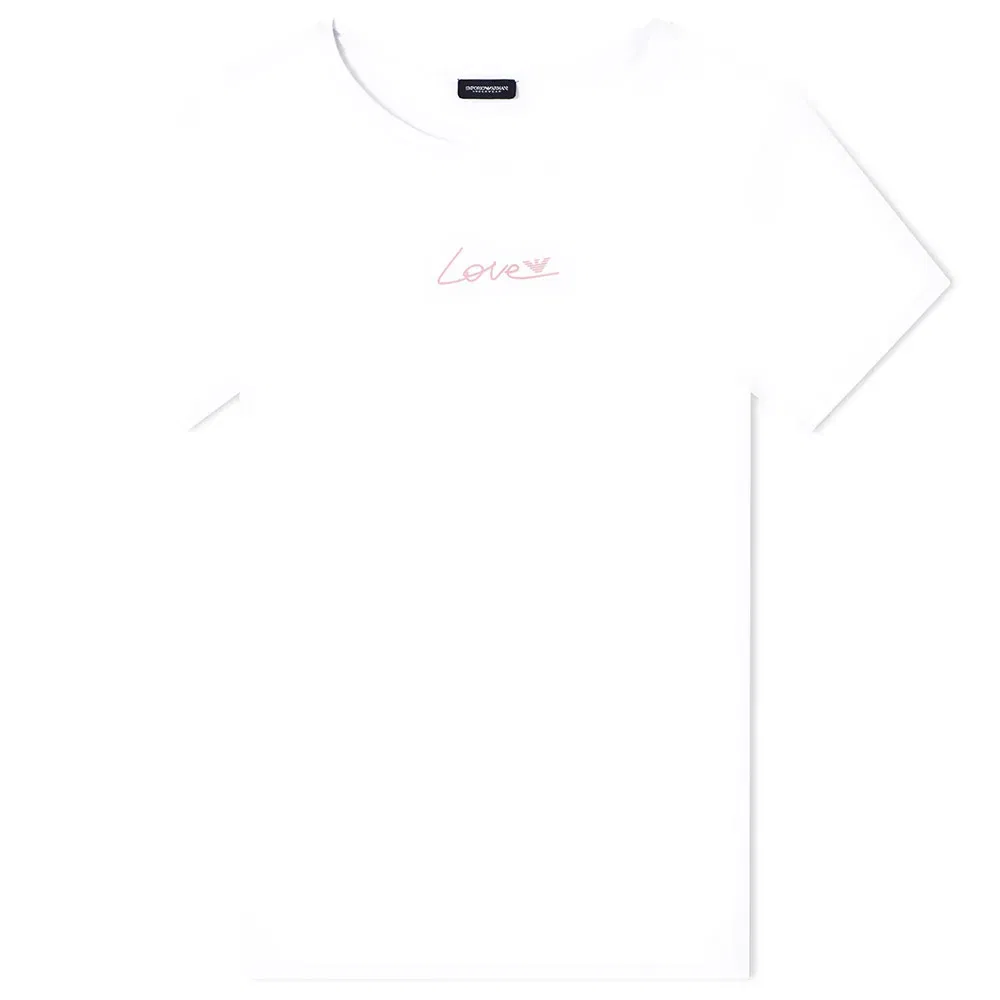 Женское хлопковое базовое лонгслив Emporio armani, White