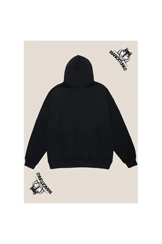 Детское худи для мальчиков с принтом Astronaut design front printed black hooded unisex sweatshirt 966-673 Markaturko, Black — фото 2