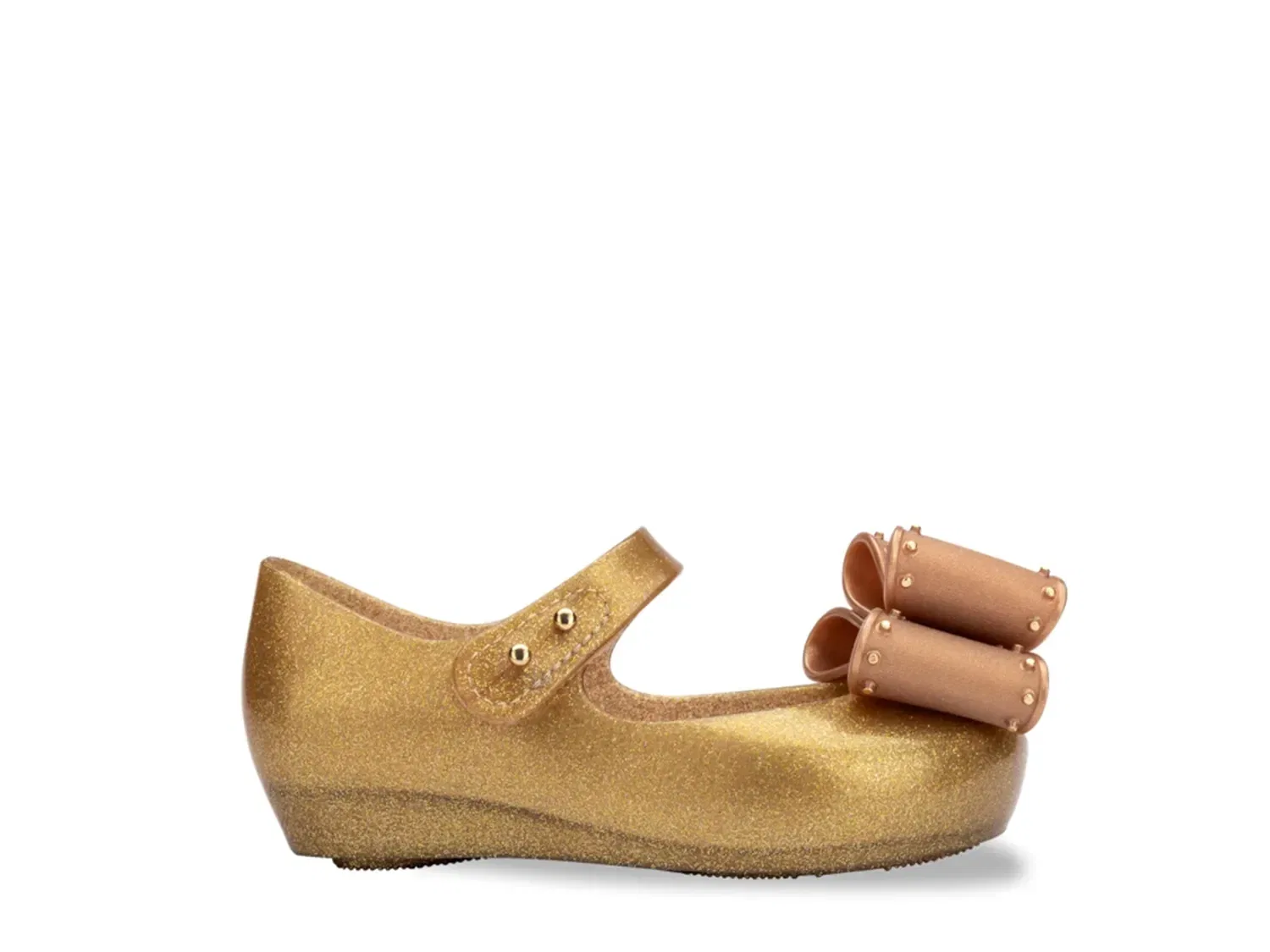 Туфли-лодочки Ultragirl Classic Bow Jelly, Mini Melissa, золотистый металлик/таупе — фото 3