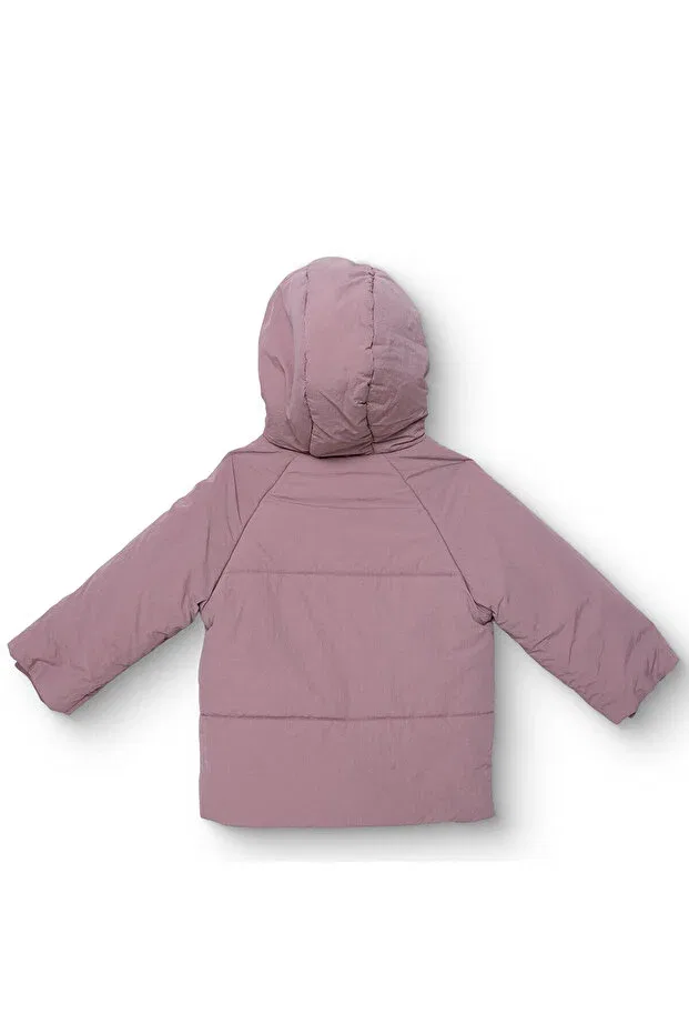 Детское пальто для девочек хлопковое Hellobaby baby girl coat polyester long sleeve Ebebek Hello Baby, Dried Rose — фото 2