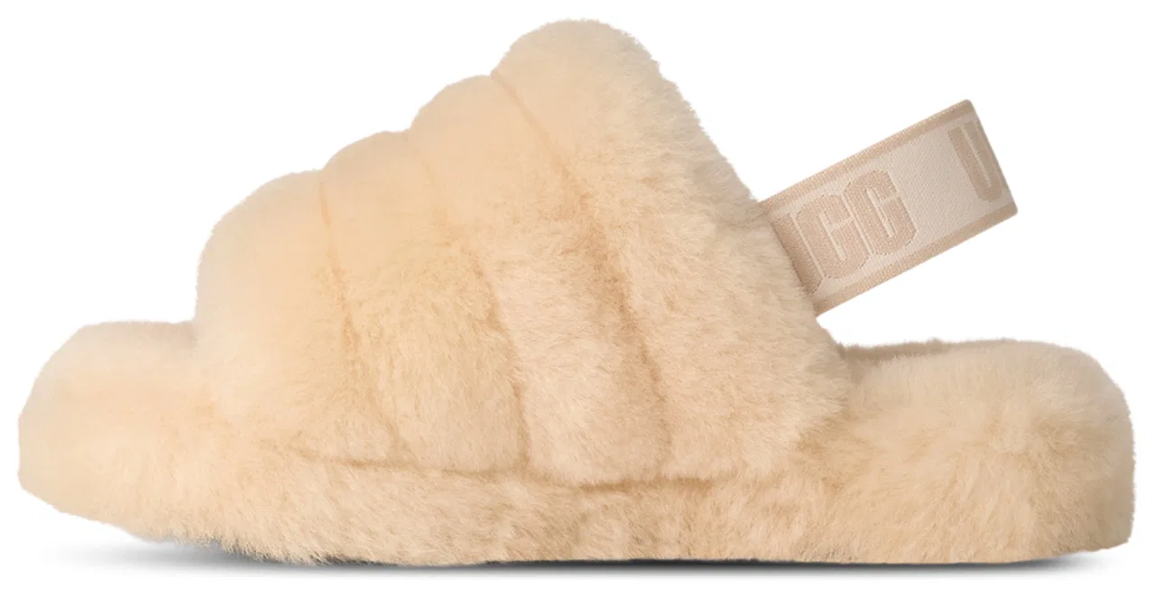 Сандалии для девочек Fluff Yeah UGG, цвет Sea Salt/Natural — фото 2