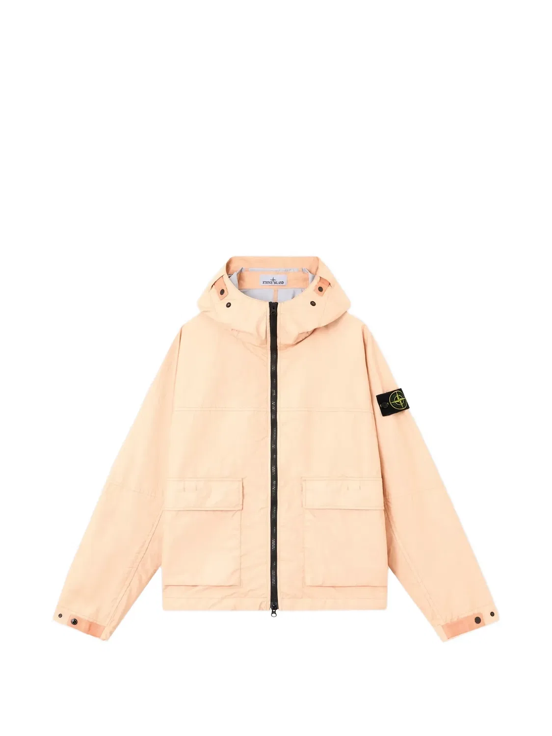 Куртка с капюшоном светло-розовая Stone Island, нейтральные