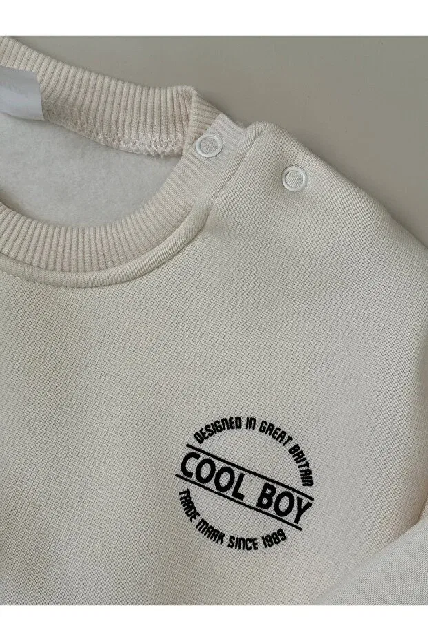 Детский комплект свитшота и брюк на флисе для мальчиков Mavu baby Cool Boy Minibilx Baby, Navy Blue — фото 3