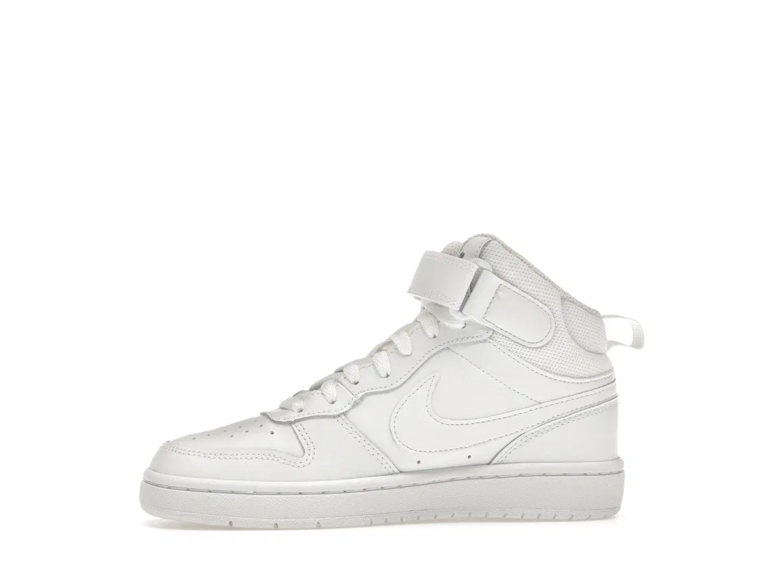 Детские кроссовки Nike Court Borough Mid 2, White/White/White — фото 3