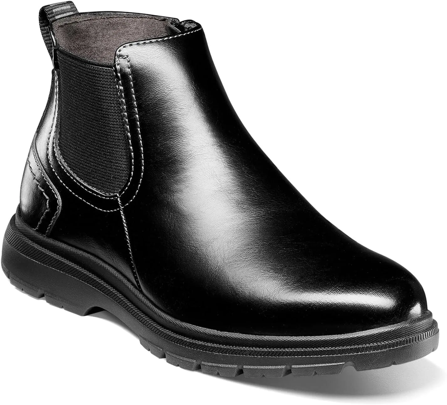 Детские ботинки для мальчиков с гладким мысом Florsheim Lookout Jr., Black