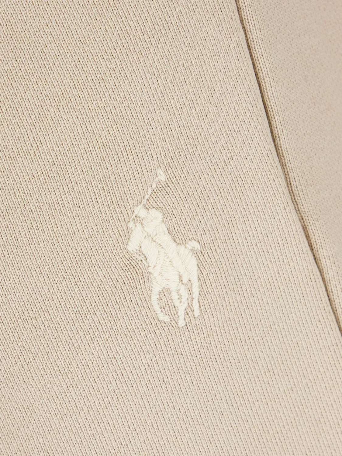 Трикотажные брюки из хлопкового микса Polo Ralph Lauren, бежевый — фото 2