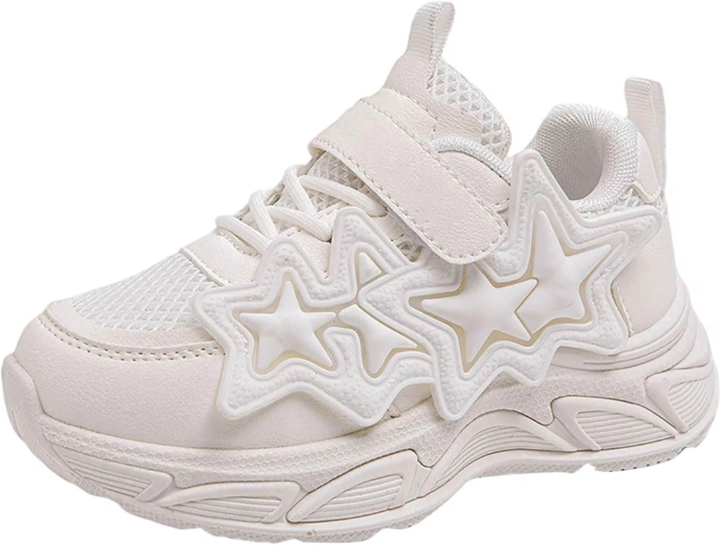 Детские кроссовки для девочек с дышащей сеткой, White