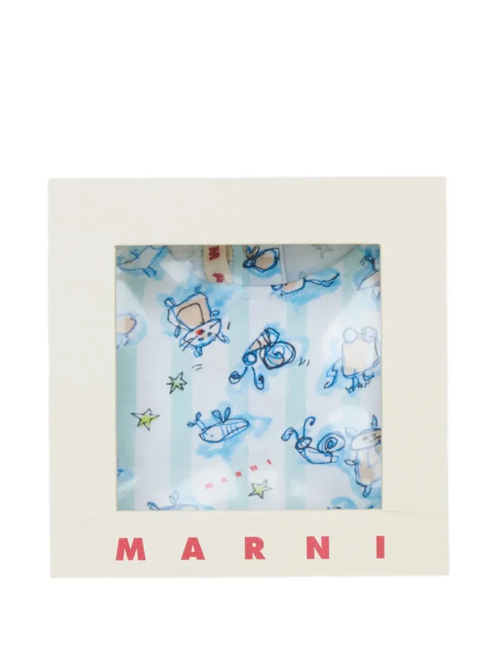 Комплект с принтом Marni Kids, синий — фото 4