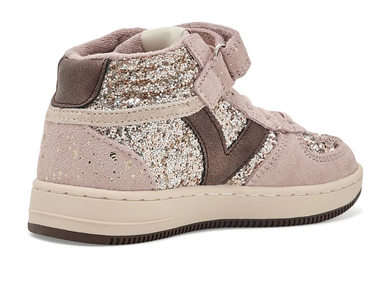 Кроссовки Tiempo Tira & Elastico Glitter (для малышей, маленьких и больших детей) Victoria Kids, Rosa — фото 4