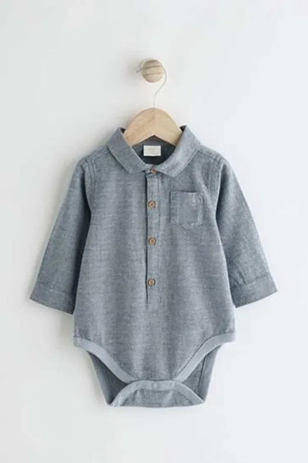 Детский комплект для мальчиков хлопковый с принтом Next Baby, Navy Blue — фото 3
