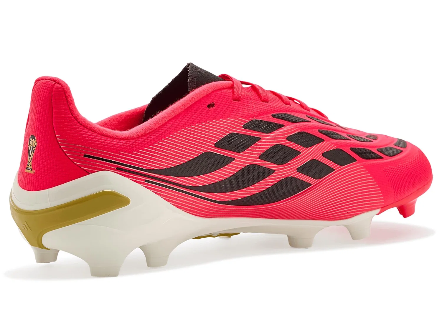 Бутсы Predator League Firm Ground (для маленьких и больших детей) Adidas Kids, Solar Turbo/Thermal Chrome/Core Black — фото 4