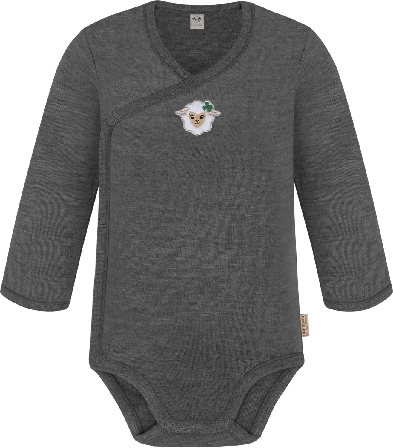 Боди-комбинезон с длинным рукавом и штаны Baby Merino Normani Outdoor Sports, серый — фото 3
