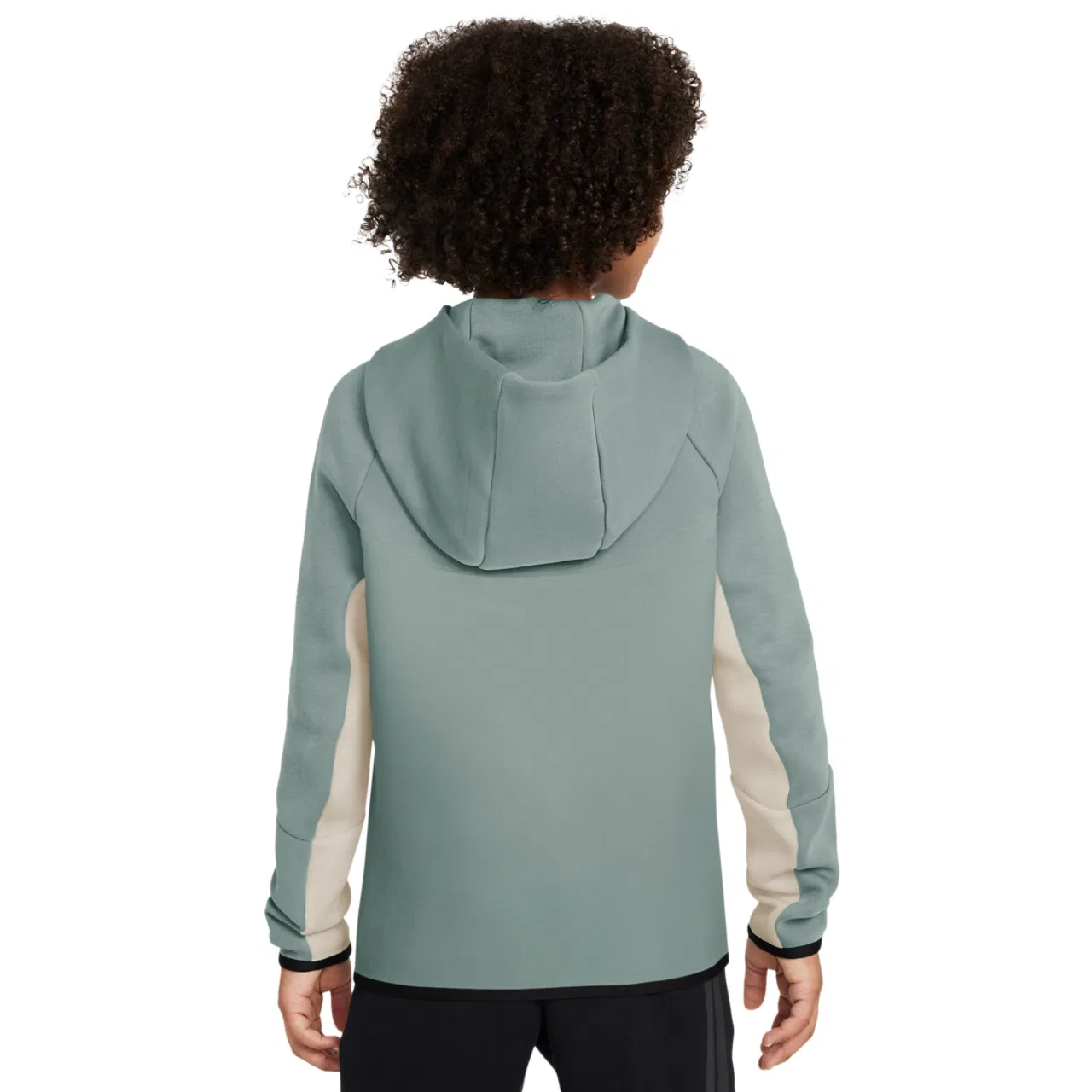 Худи для мальчиков Tech Fleece Full-Zip Nike, цвет Dusty Sage/Light Orewood — фото 2