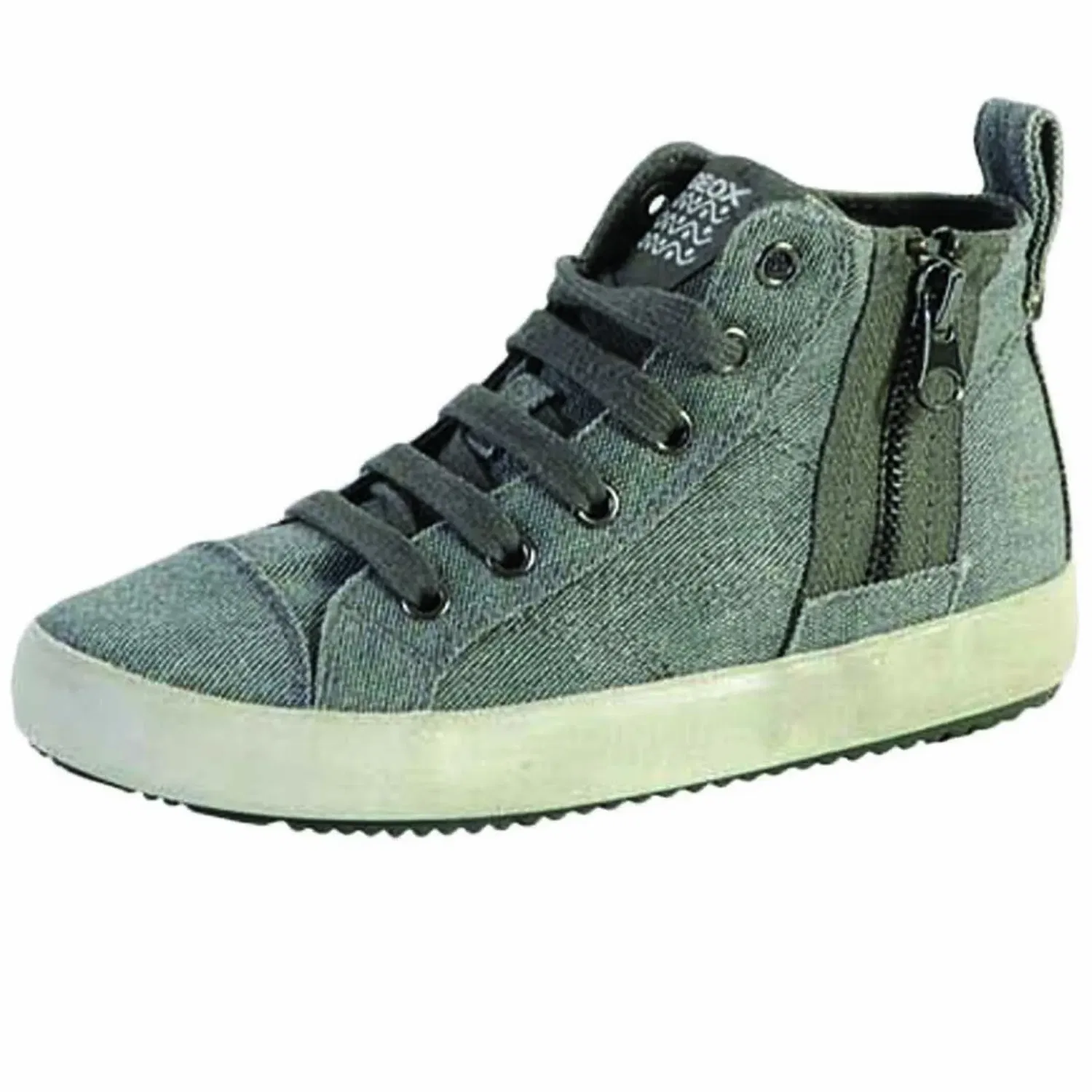 Кроссовки высокие детские J Alonisso B Geox, серый