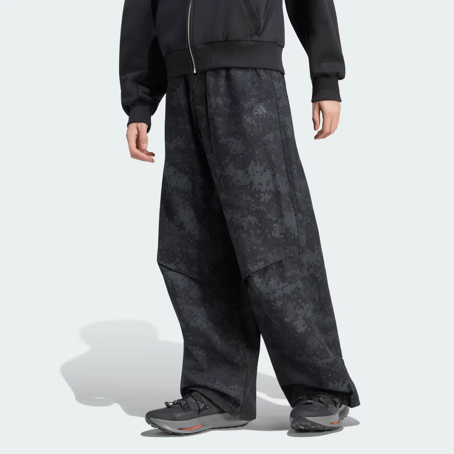 Мужские брюки свободного кроя Equipment Camo Canvas Pant Adidas Originals, черный