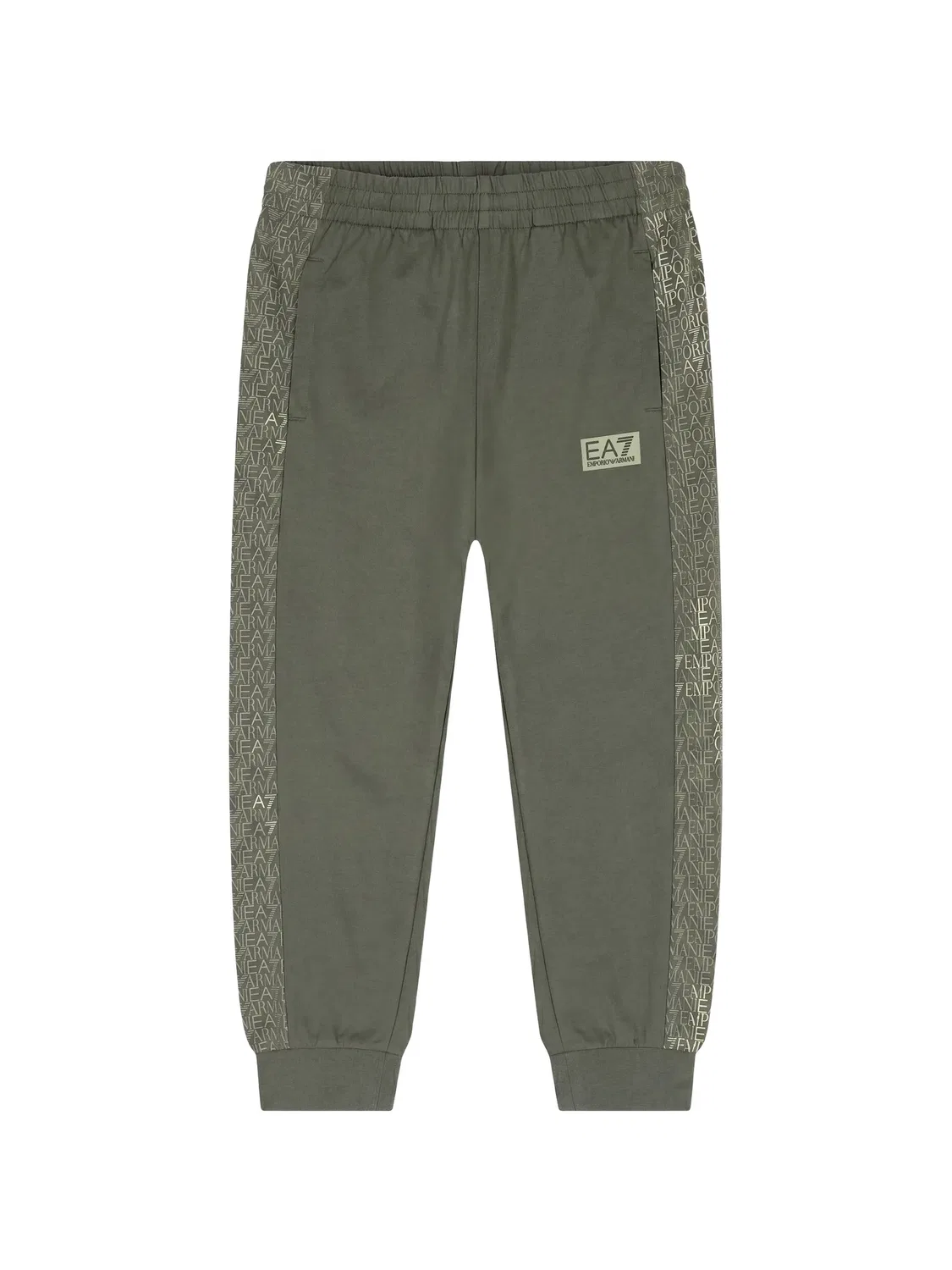 Спортивные брюки с нашивкой-логотипом Ea7 Emporio Armani, зеленый