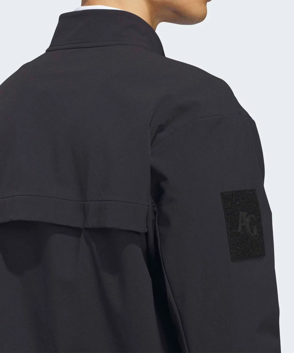 Мужская ветровка с принтом Adidas Golf, Black — фото 4