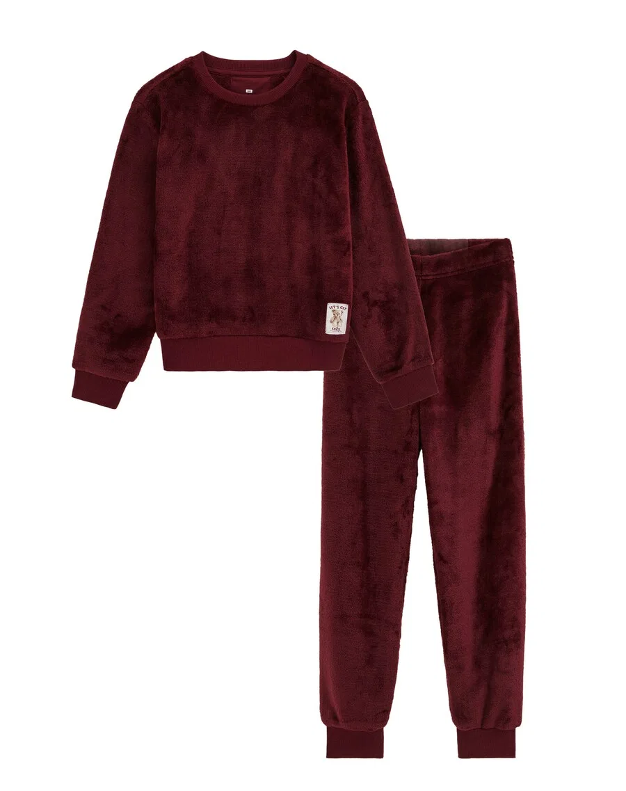 Пижамы WE Fashion в бордовом цвете