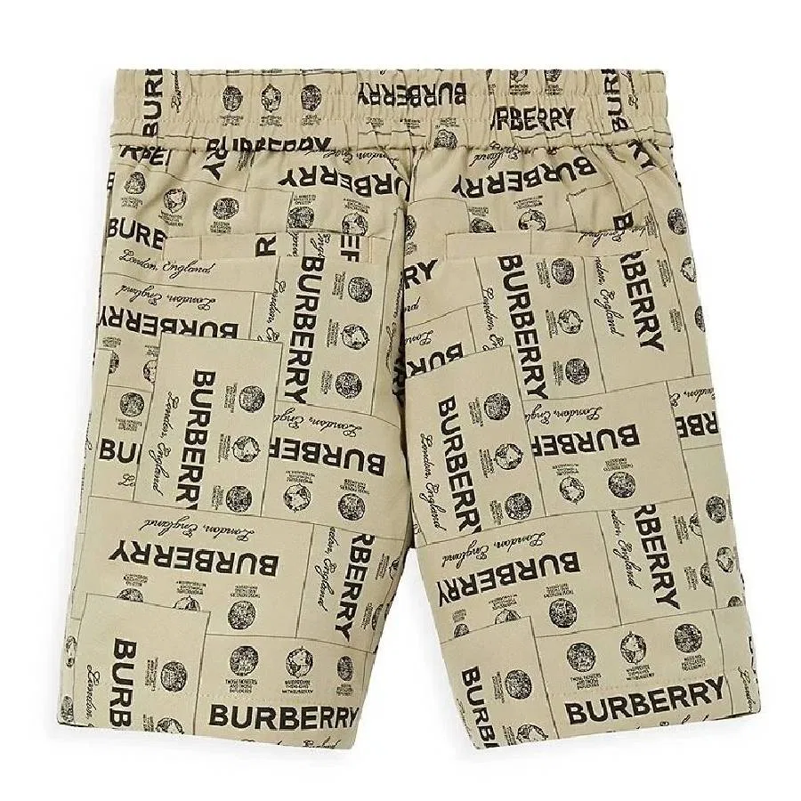 Шорты мальчика с жаккардовым принтом Roman Burberry, Archive Beige Ip Pat — фото 2