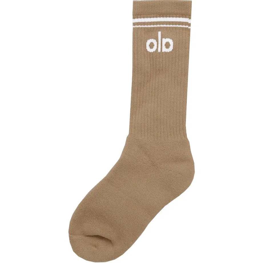 Детские носки хлопковые Alo Yoga, Brown White Gravel White