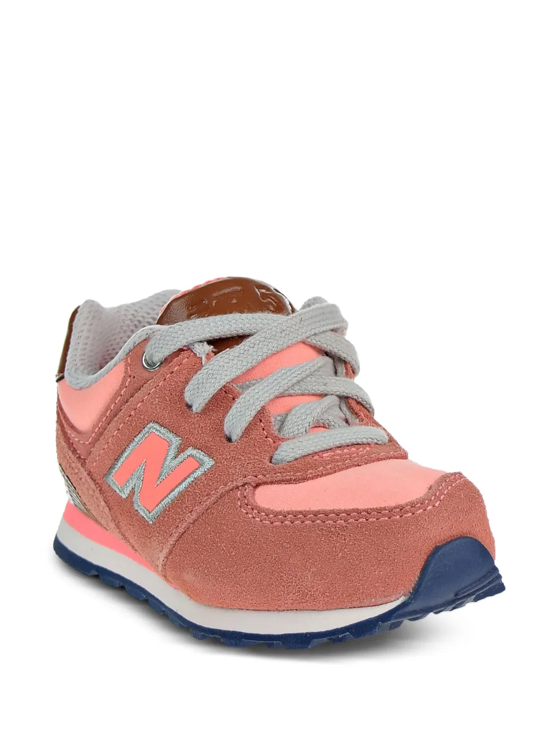 Кроссовки 574 с логотипом New Balance Kids, розовый