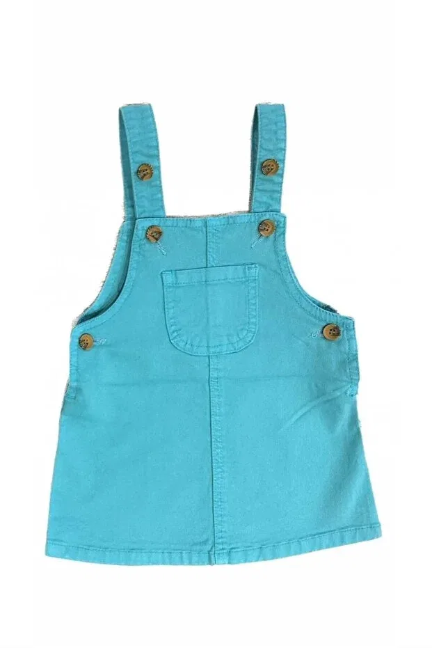 Детское платье для девочек на тонких бретелях Minny Max, Turquoise — фото 2