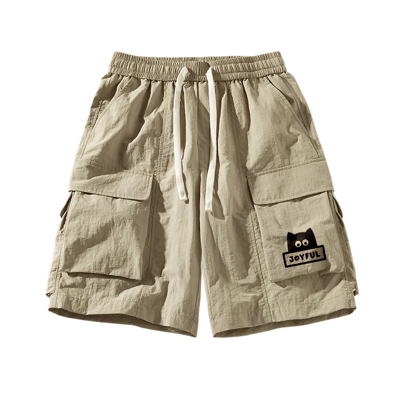 Детские шорты карго с принтом Ice Silk Cooling Khaki, MINISO, Ice Silk Cooling Khaki