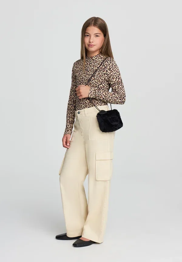 Боди с принтом Animal print Con stampa animalier Terranova, Beige, бежевый