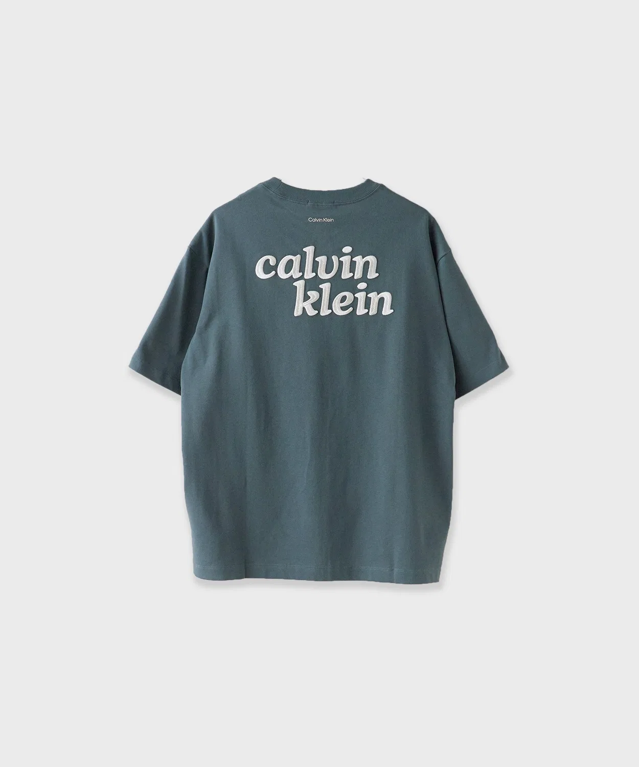 Мужская футболка с вышивкой Calvin Klein, Аш Грей — фото 2