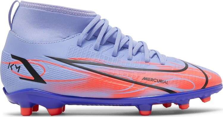 

Бутсы Nike Kylian Mbappé x Mercurial Superfly 8 Club MG GS 'Flames', фиолетовый