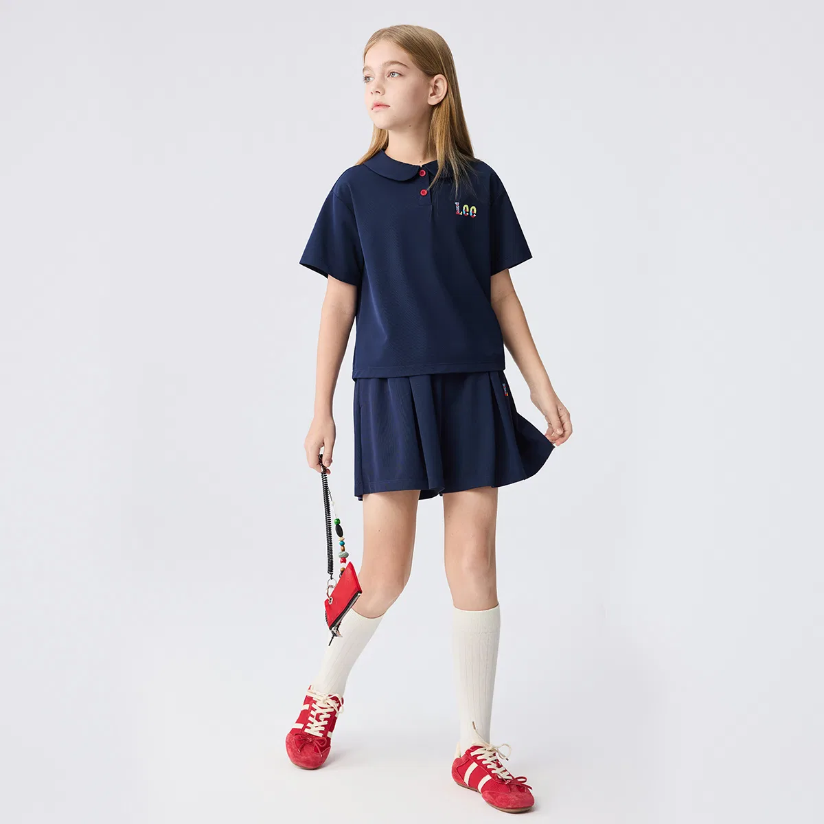Детский спортивный комплект Casual Sportswear SS26 Kids Lee, Navy Blue — фото 4