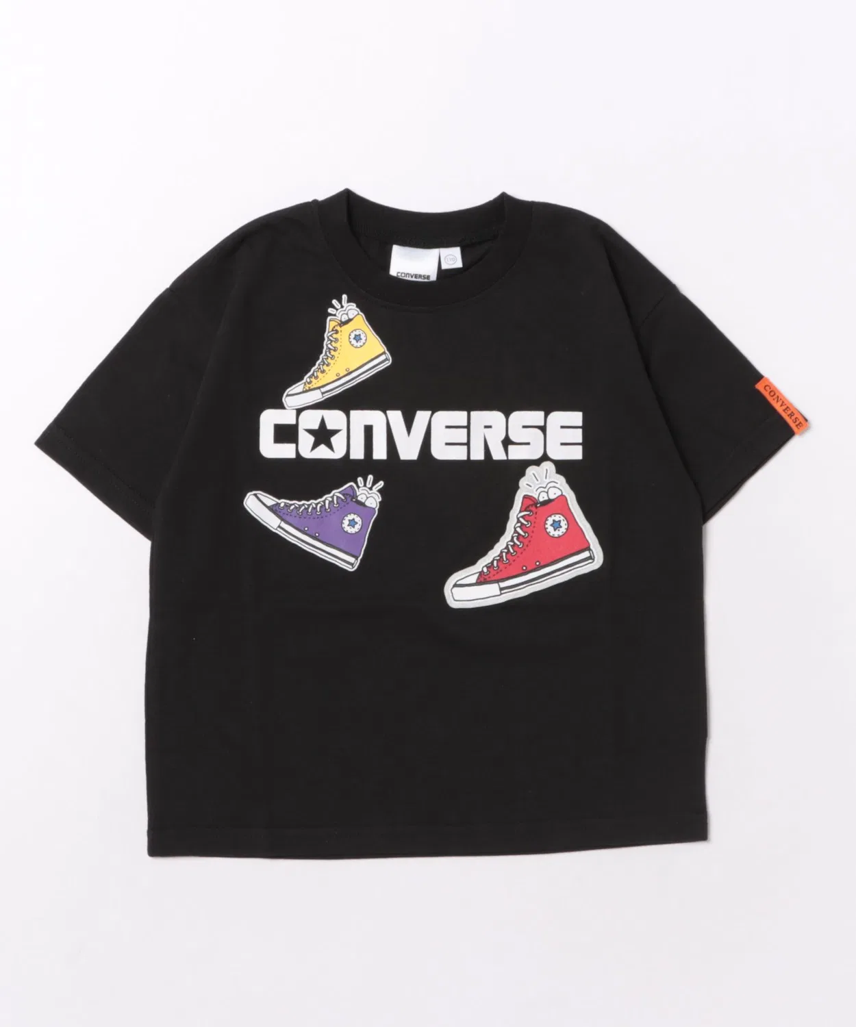 Детская футболка с аппликацией и принтом, широкого кроя CONVERSE, Red — фото 3